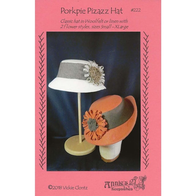 Porkpie Pizazz Hat pattern