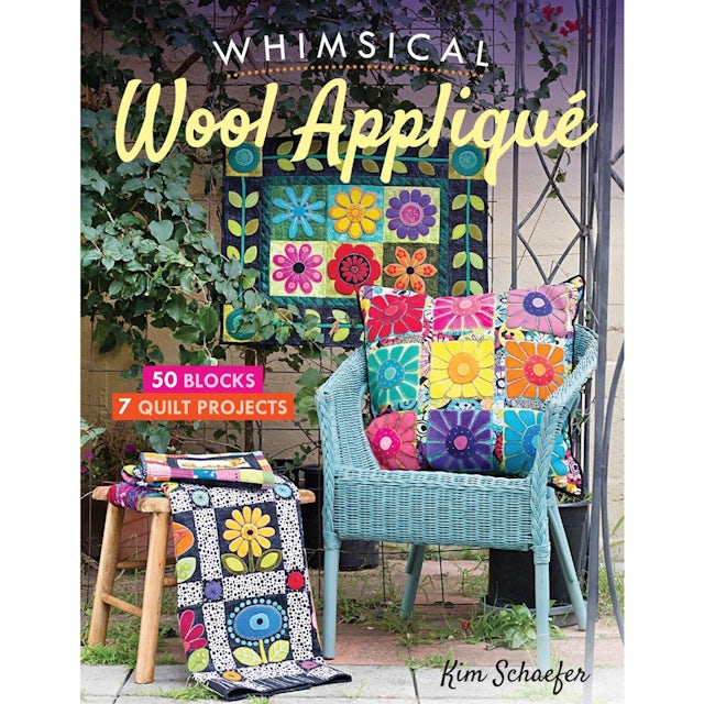 Front cover of Whimisical WoolApplique book