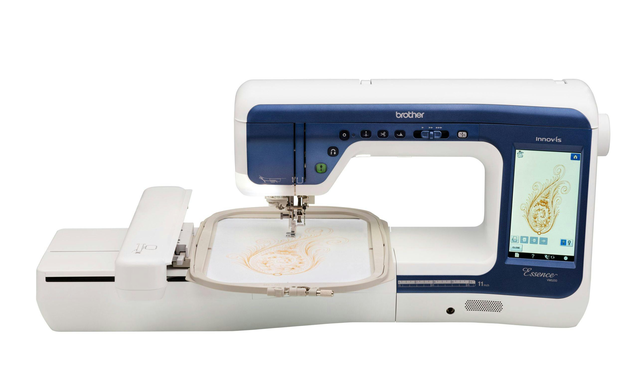 photo of Brother Essence Innov-ís VM5200 sewing embroidery machine with hoop