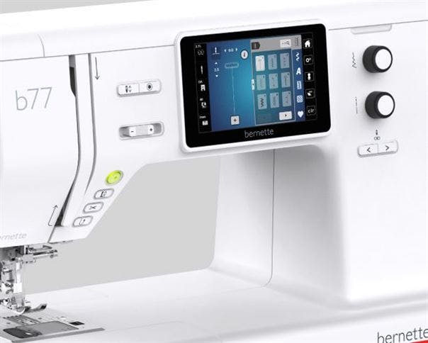 photo of bernette 7 sewing machine touch screen