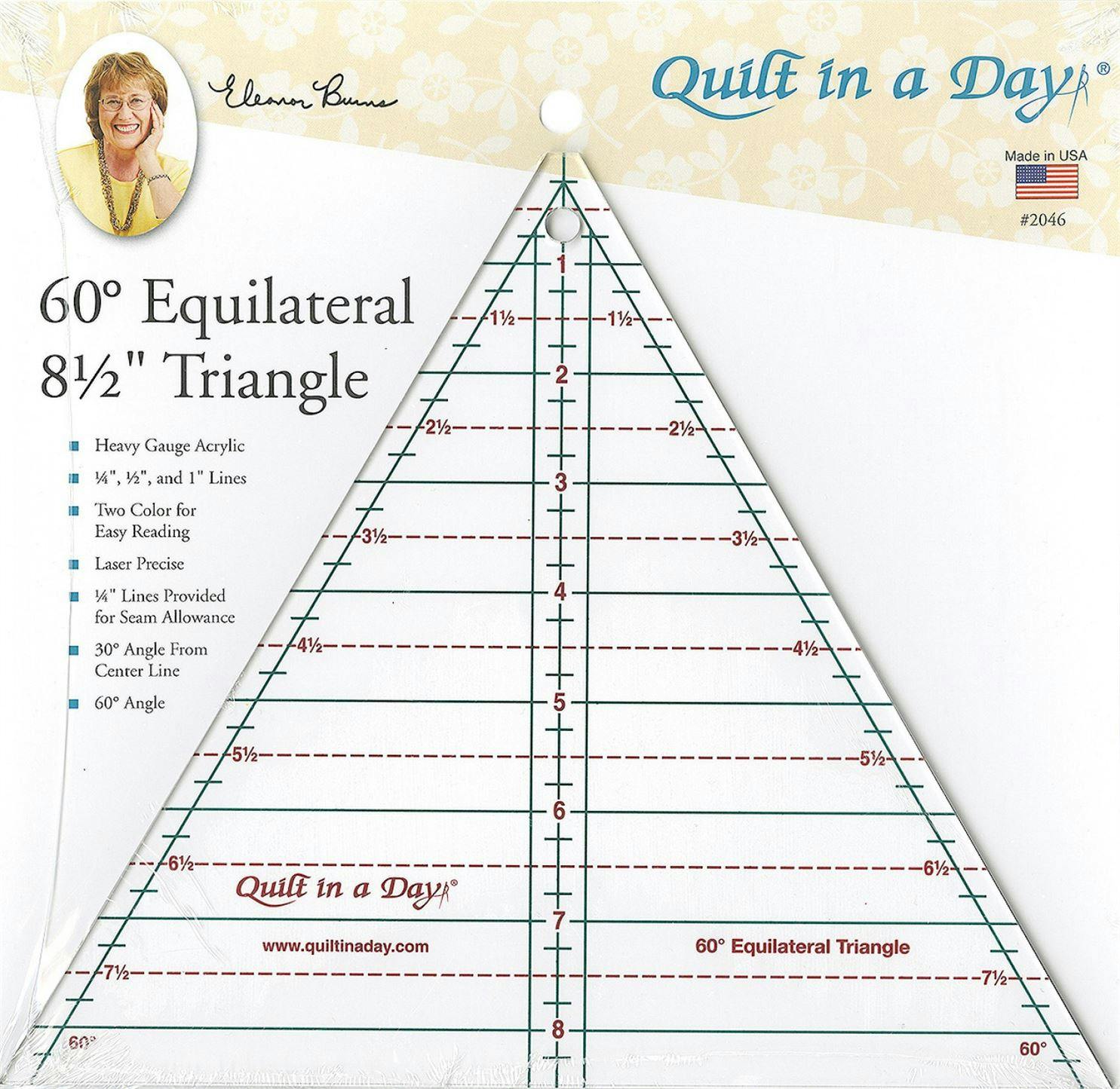 quilt in a day 8.5 inch triangle ruler