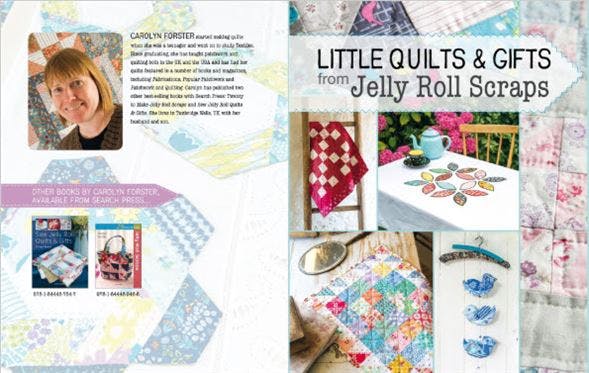 Photo of page from Little Quilts and Gifts from Jelly Roll Scraps