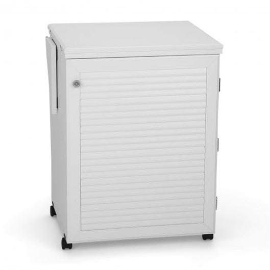 Arrow Sewnatra sewing cabinet in white closed