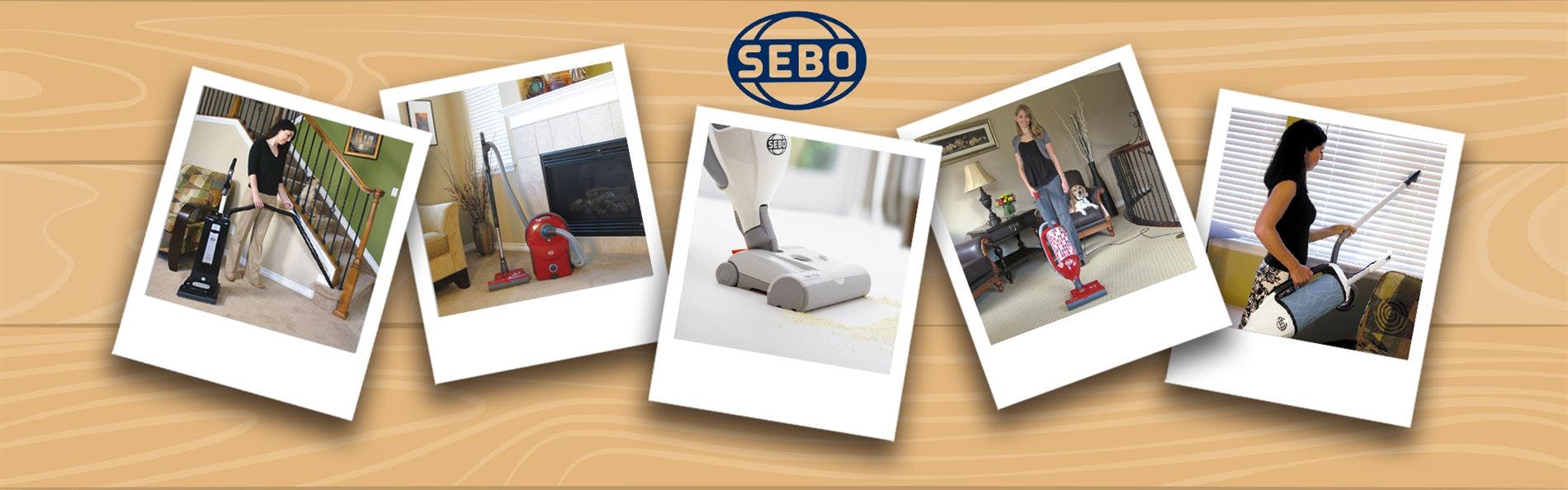 SEBO vacuum brand header