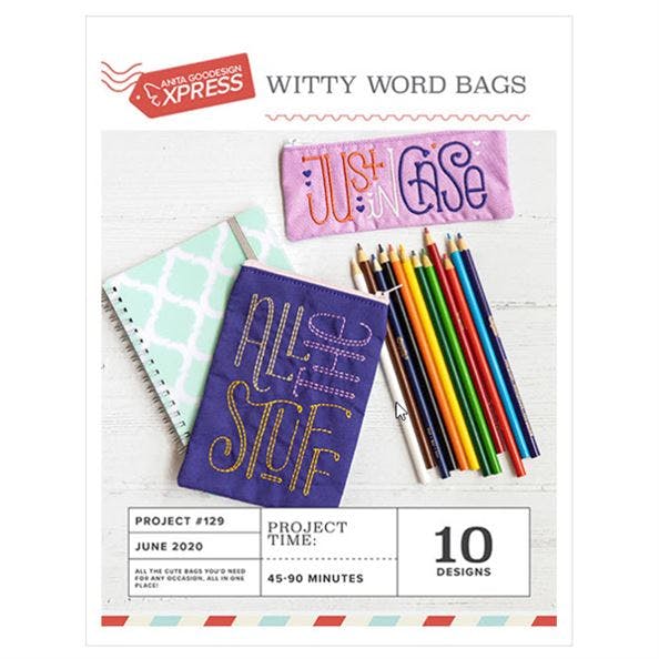 Anita Goodesign Witty Word Bags