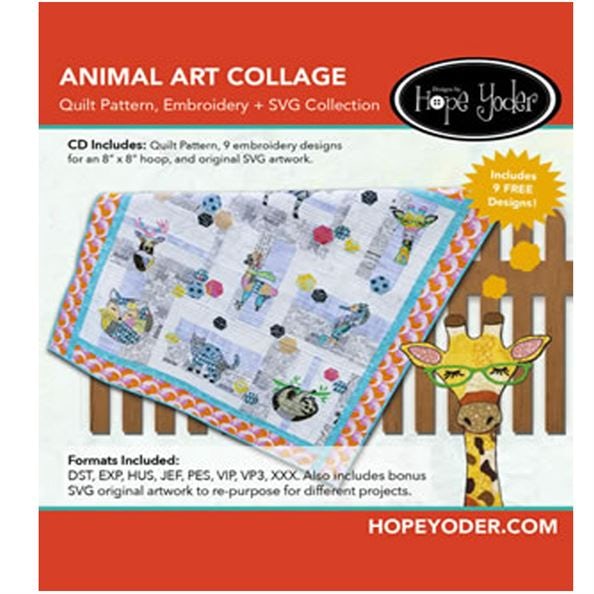 Disc cover for Hope Yoder Animal Art Collage collection