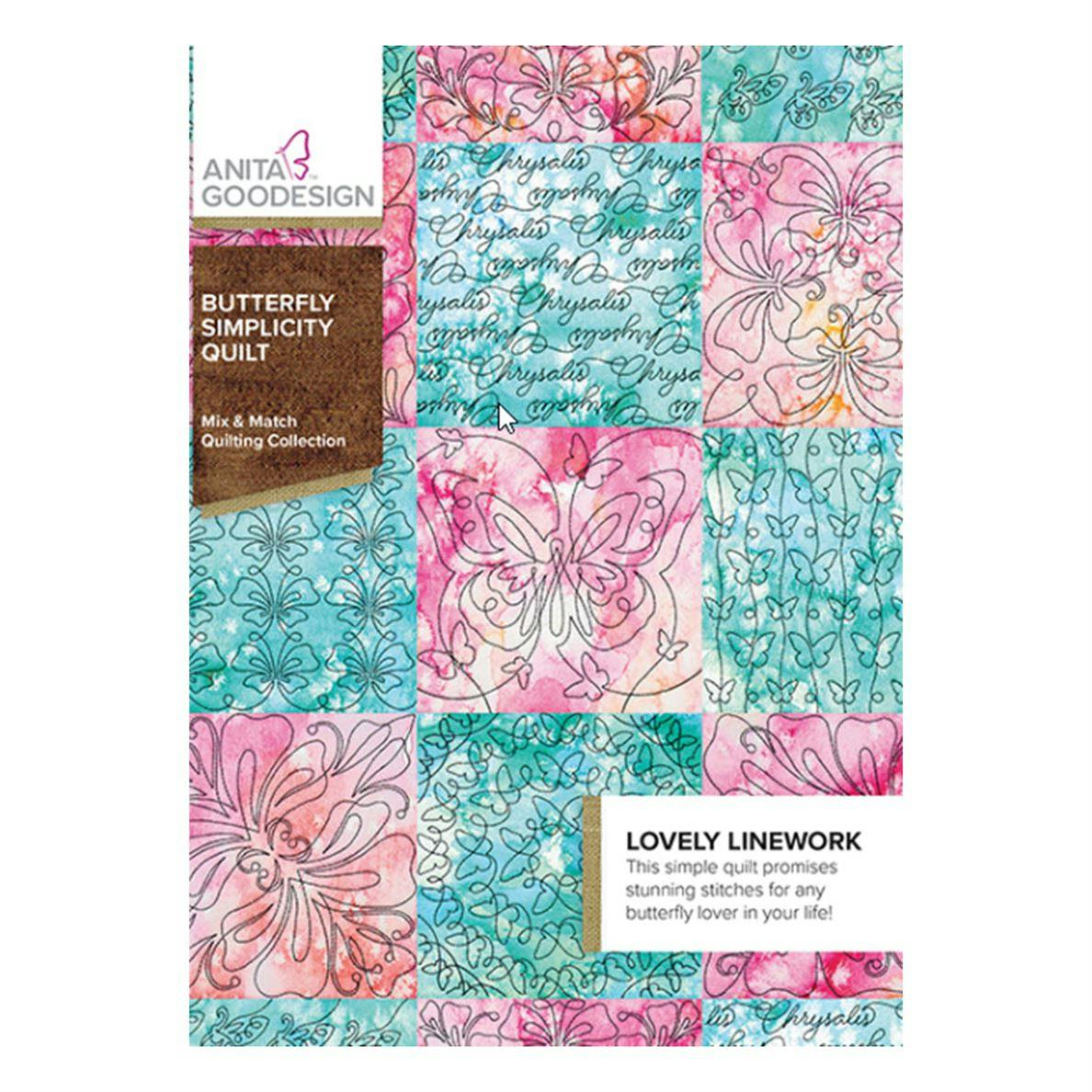 Front cover of Anita Goodesign Butterfly Simplicity Quilt collection