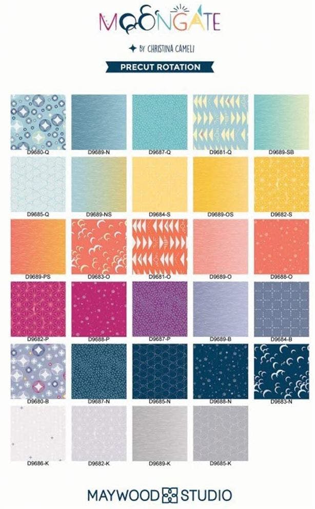 Fabrics in Moongate collection