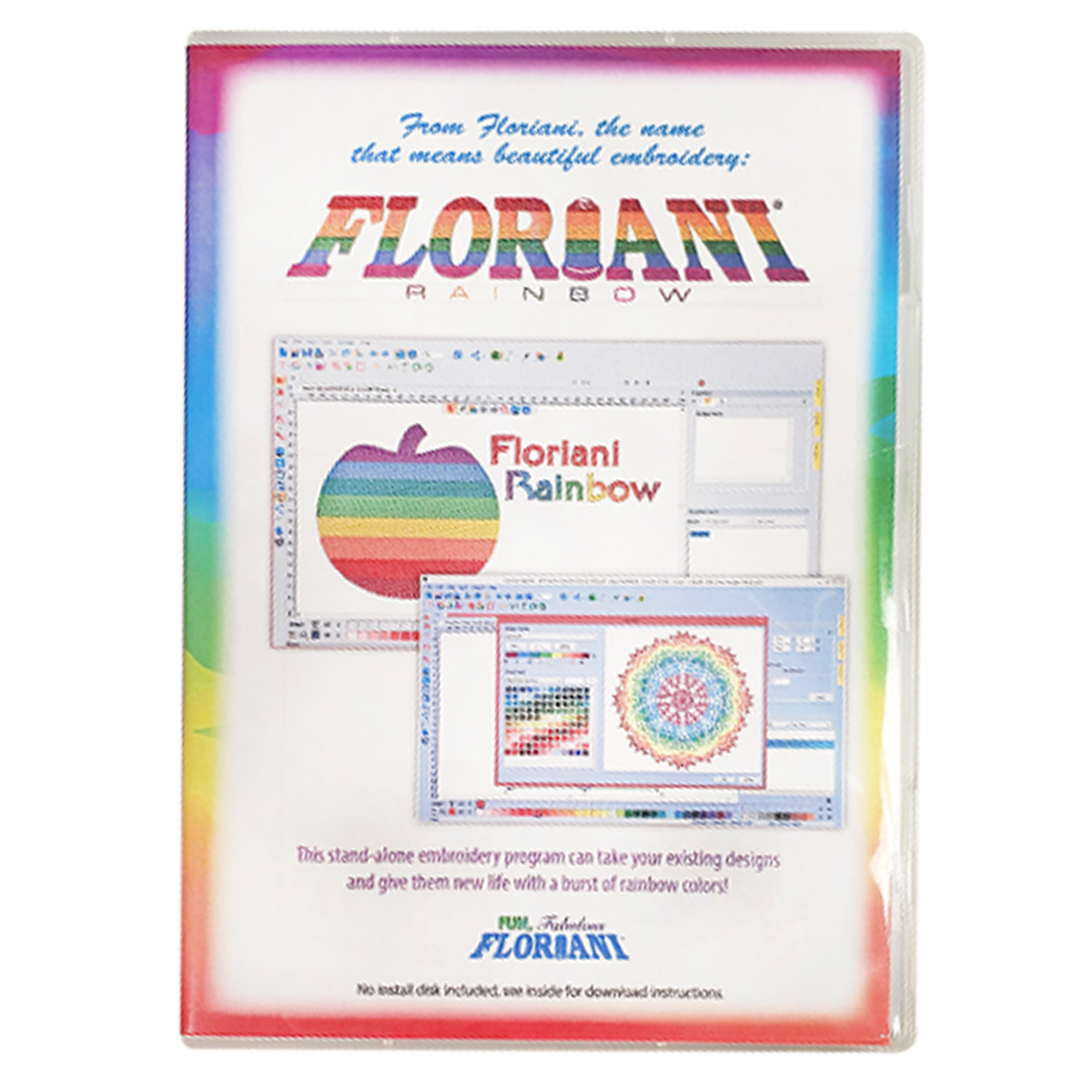 Floriani Rainbow Software and 120 Thread Set
