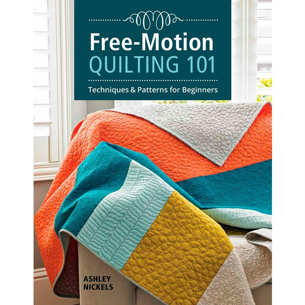 Front cover of Free-Motion Quilting 101 book