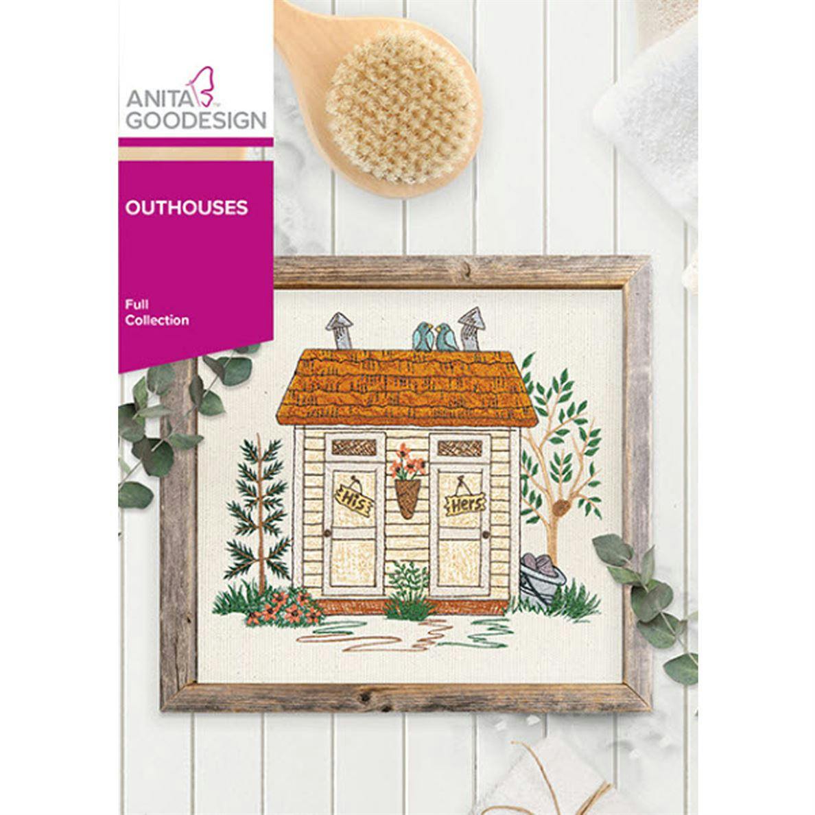 Cover of Outhouses embroidery design disc