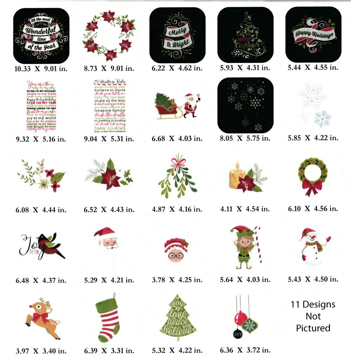 Designs in Holly Jolly collection