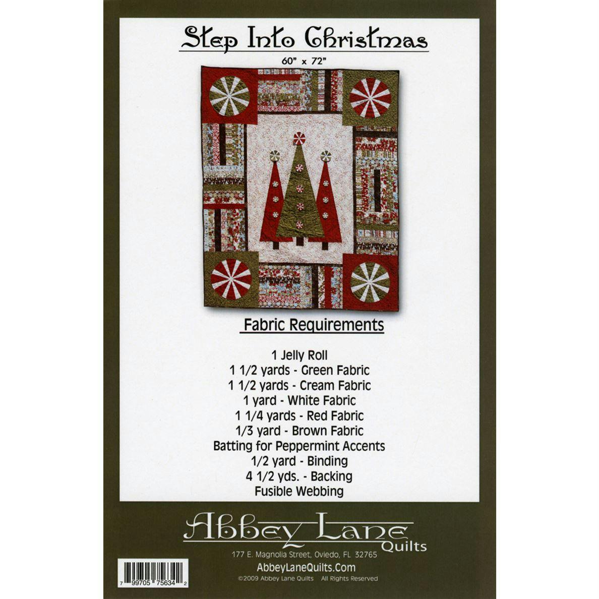Materials list for Step Into Christmas pattern