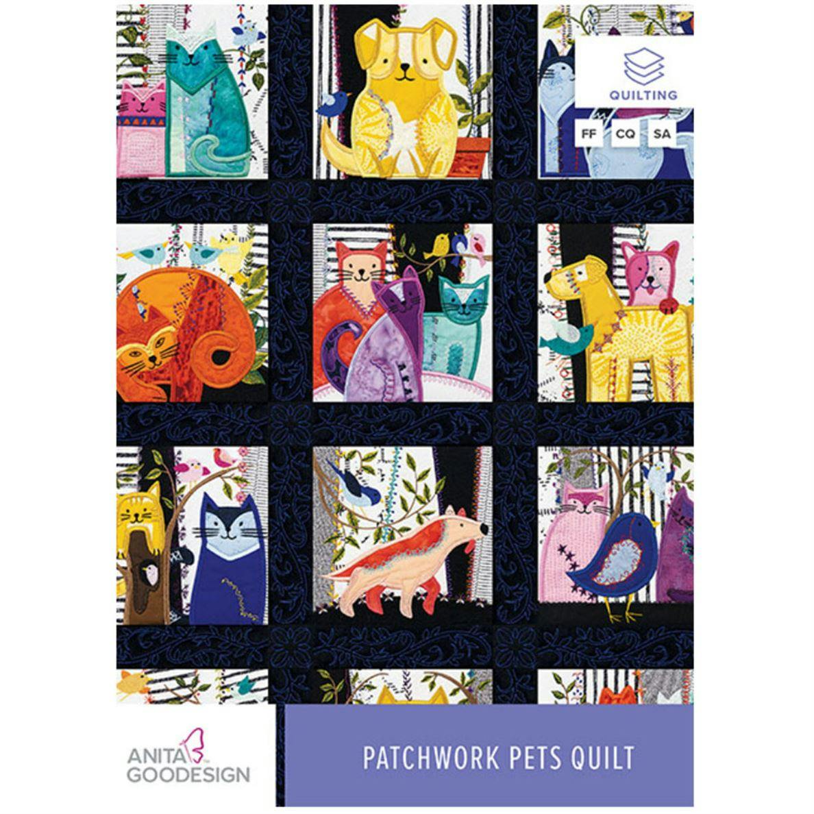 Front cover of Anita Goodesign Patchwork Pets Disc