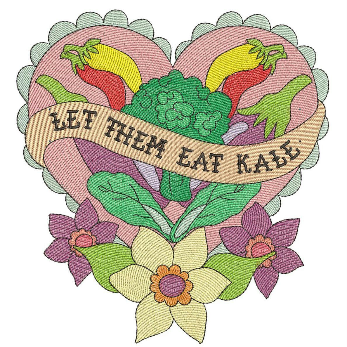 Kale design from Inked -- Eat your Veggies CD