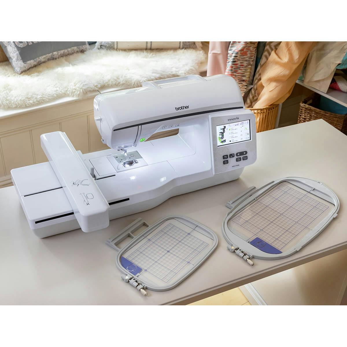 Brother NQ1700E embroidery machine hoops