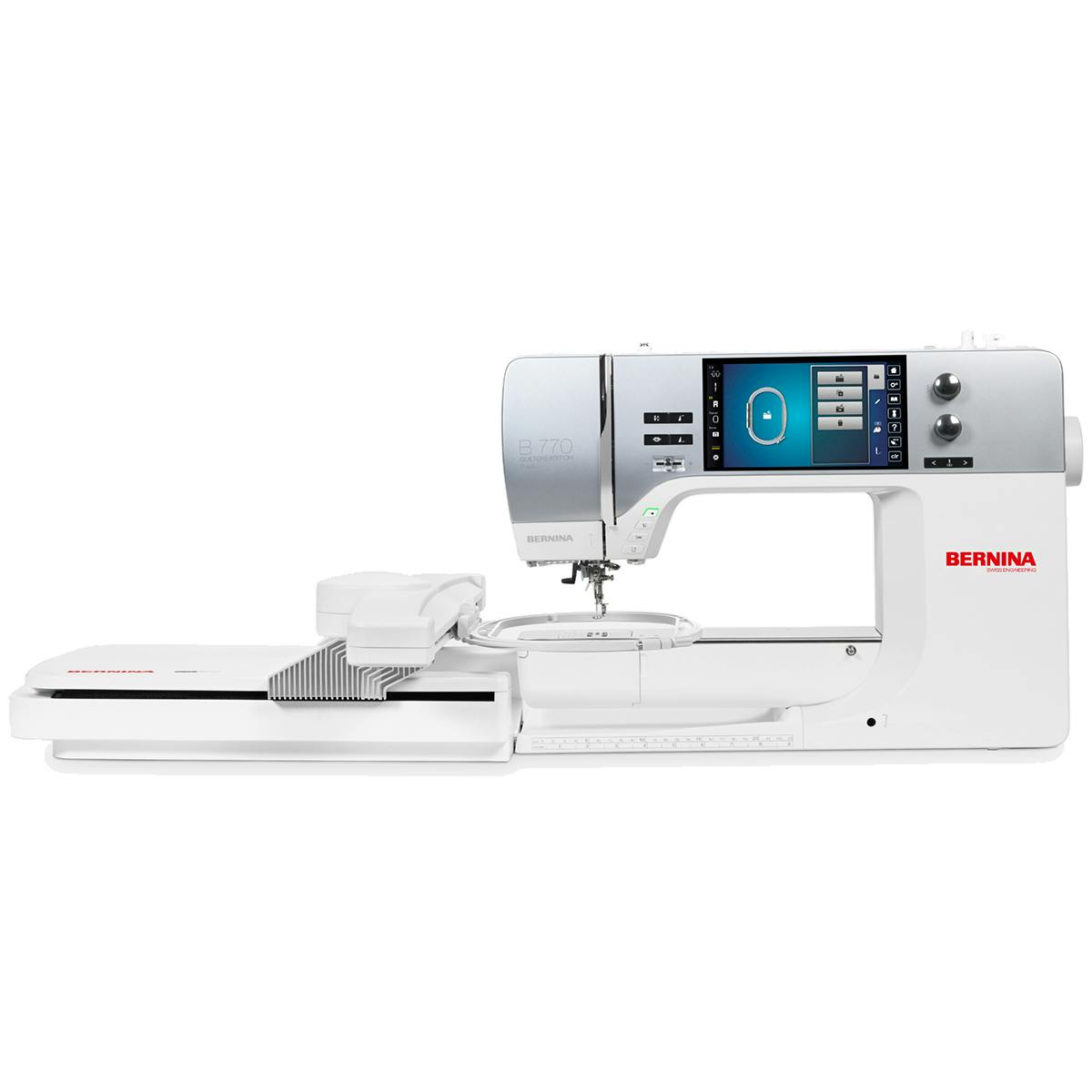 Bernina 770 QE Plus front with embroidery unit