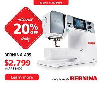 20% OFF Bernina 485