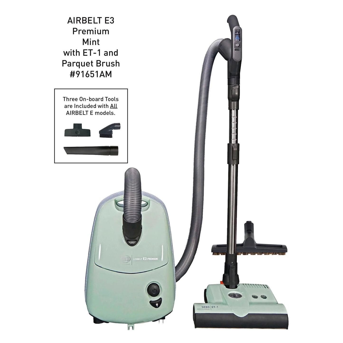 SEBO Airbelt E3 Premium (NEW Pastel Colors)