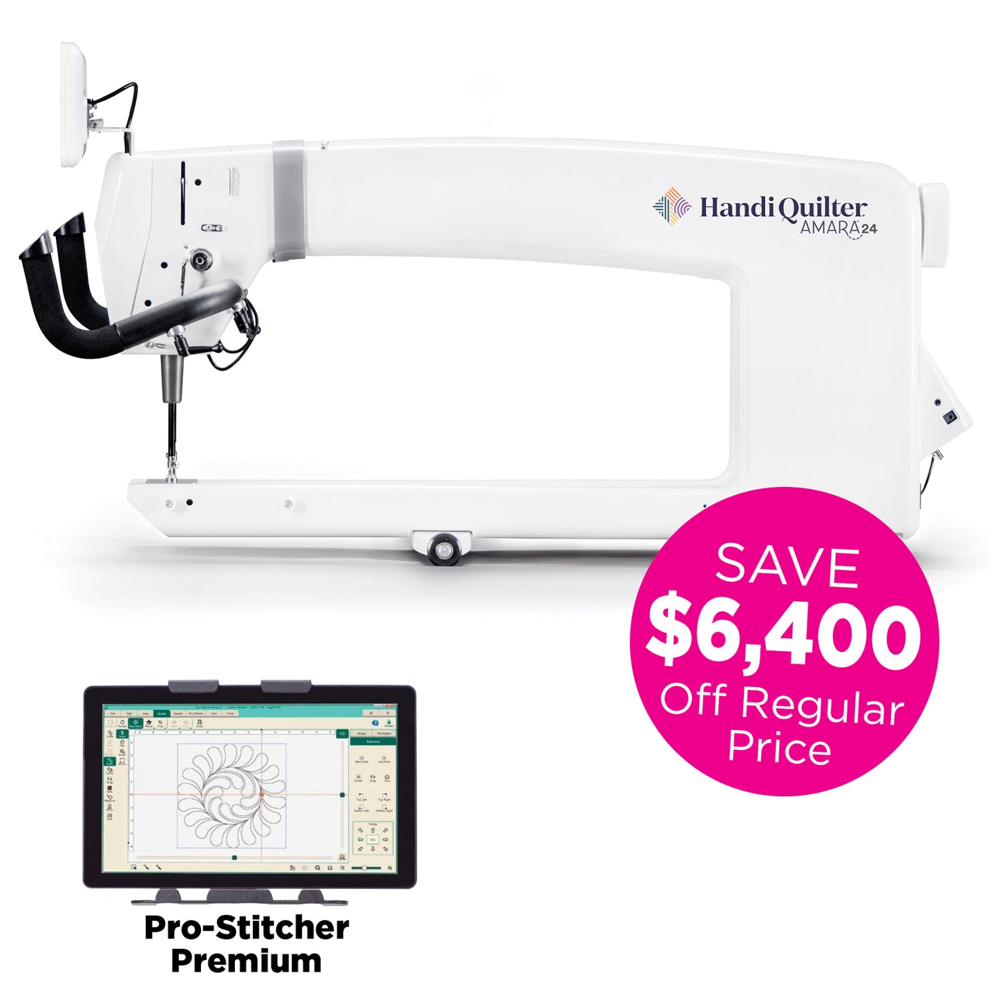 Handi Quilter Amara 24-inch Longarm Quilting Machine and Frame