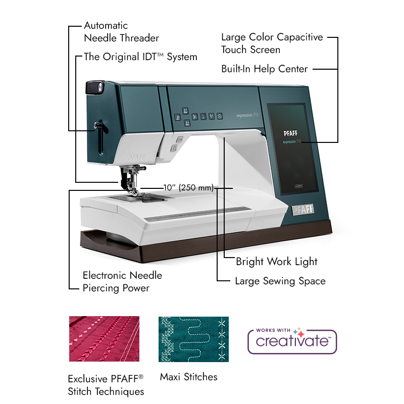 PFAFF expression 715 Sewing Machine