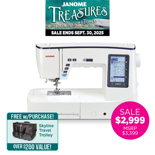 Janome Skyline S7 Anniversary Edition Sewing and Quilting Machine
