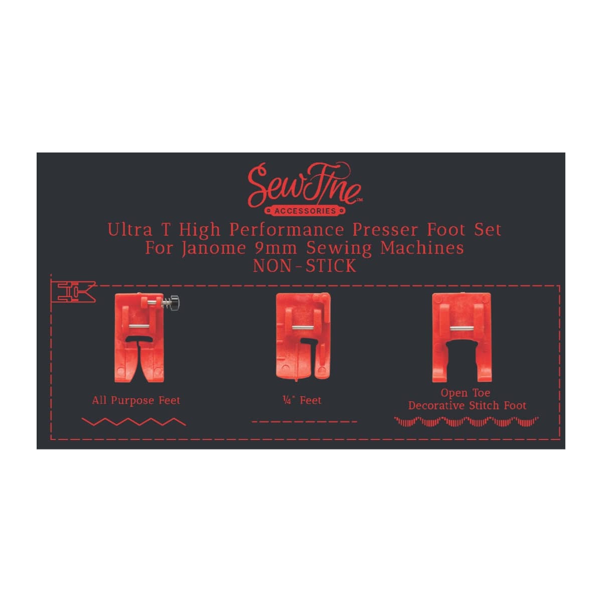 SewFine Ultra T High Performance Foot Set – Multiple Options